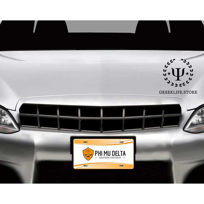 Phi Mu Delta Decorative License Plate