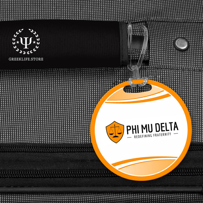 Phi Mu Delta Luggage Bag Tag (round)