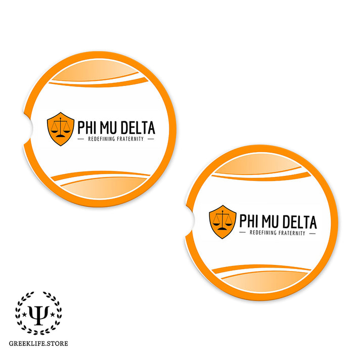 Phi Mu Delta Car Cup Holder Coaster (Set of 2)