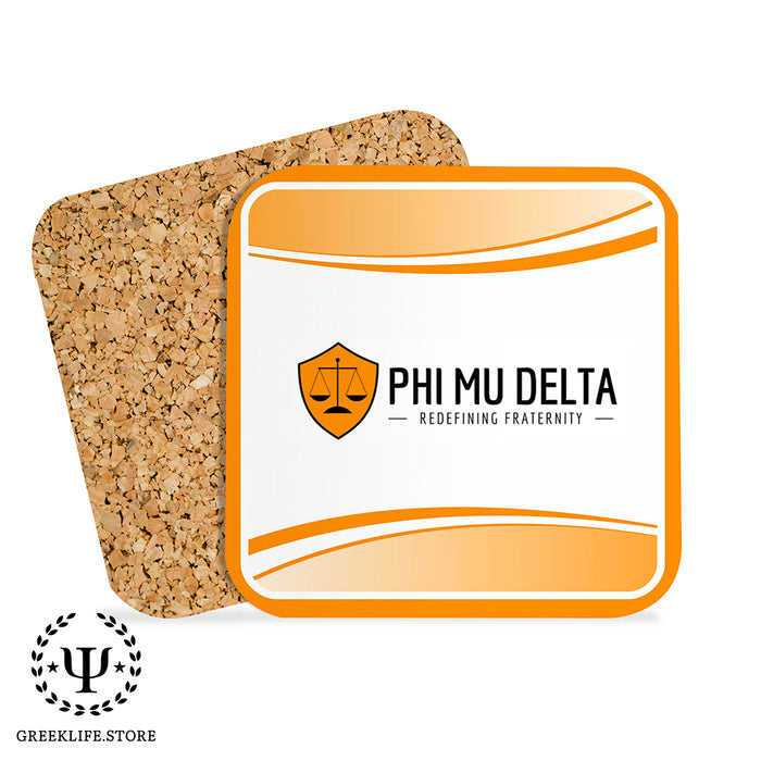 Phi Mu Delta Beverage Coasters Square (Set of 4)