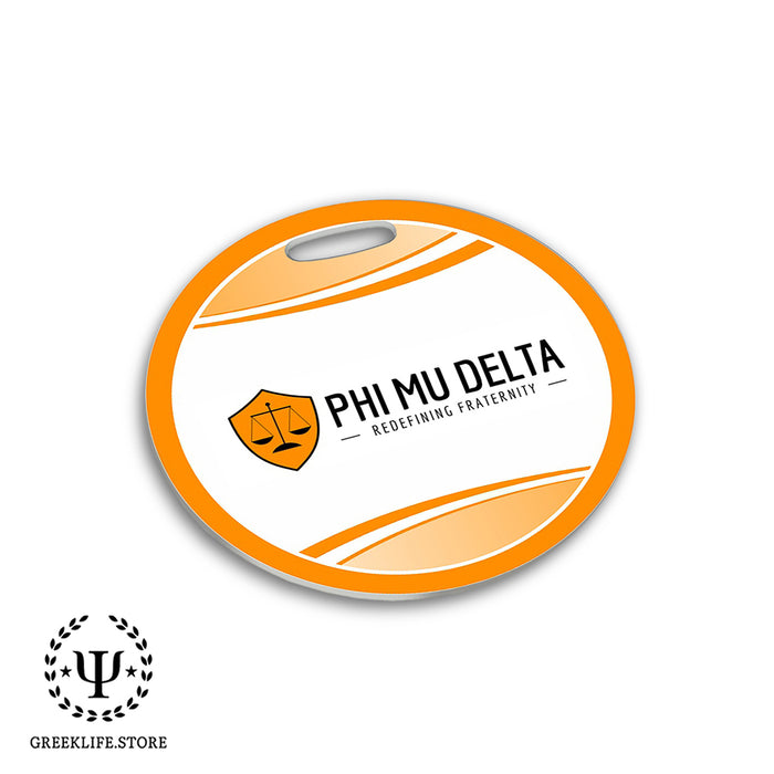 Phi Mu Delta Luggage Bag Tag (round)