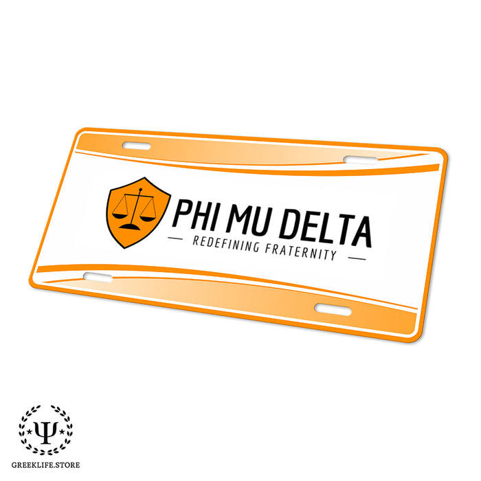 Phi Mu Delta Decorative License Plate