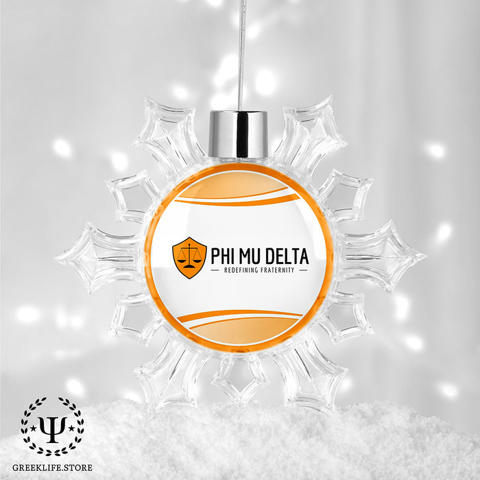 Phi Mu Delta Christmas Ornament - Snowflake