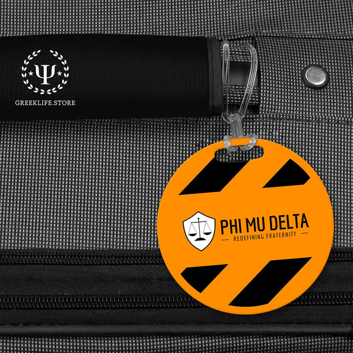 Phi Mu Delta Luggage Bag Tag (round)