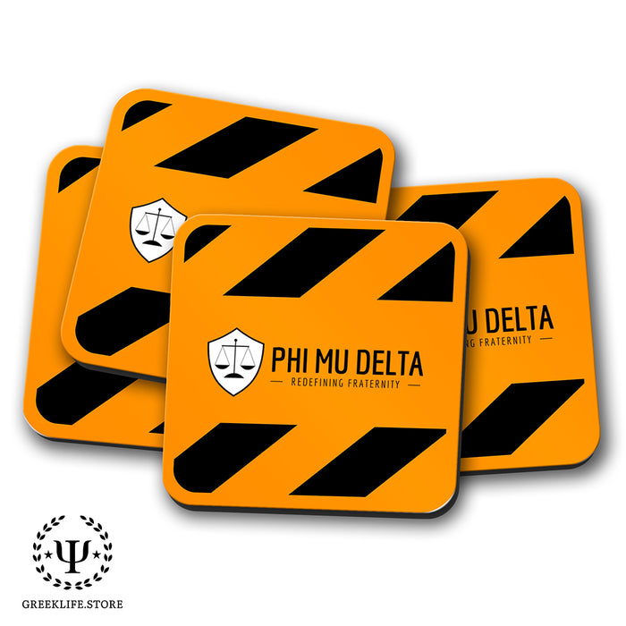 Phi Mu Delta Beverage Coasters Square (Set of 4)