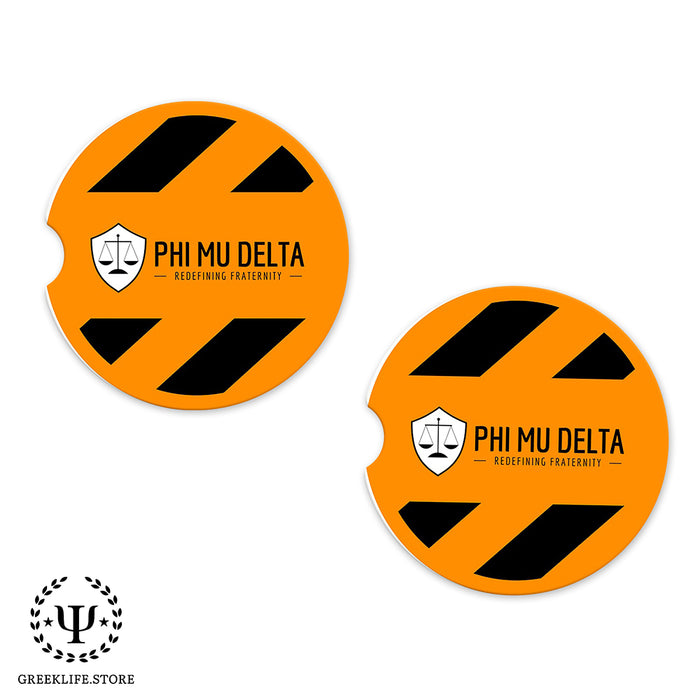 Phi Mu Delta Car Cup Holder Coaster (Set of 2)