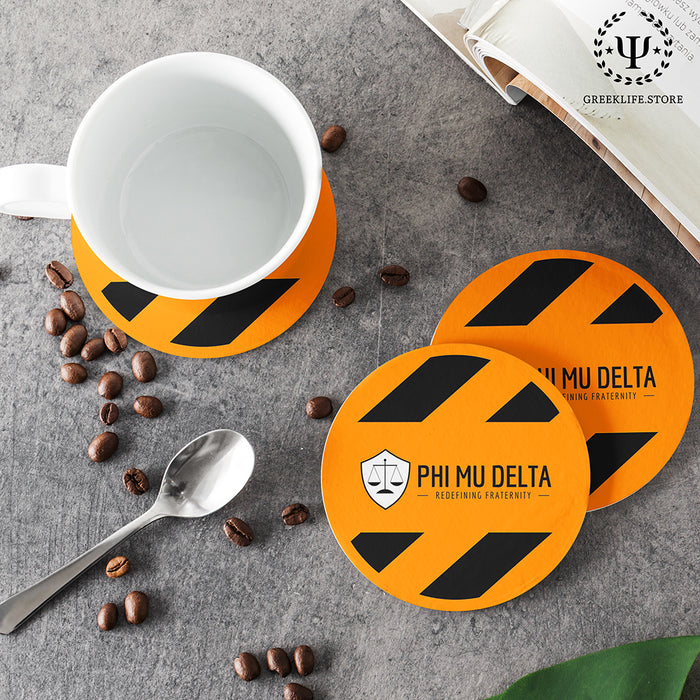 Phi Mu Delta Beverage coaster round (Set of 4)