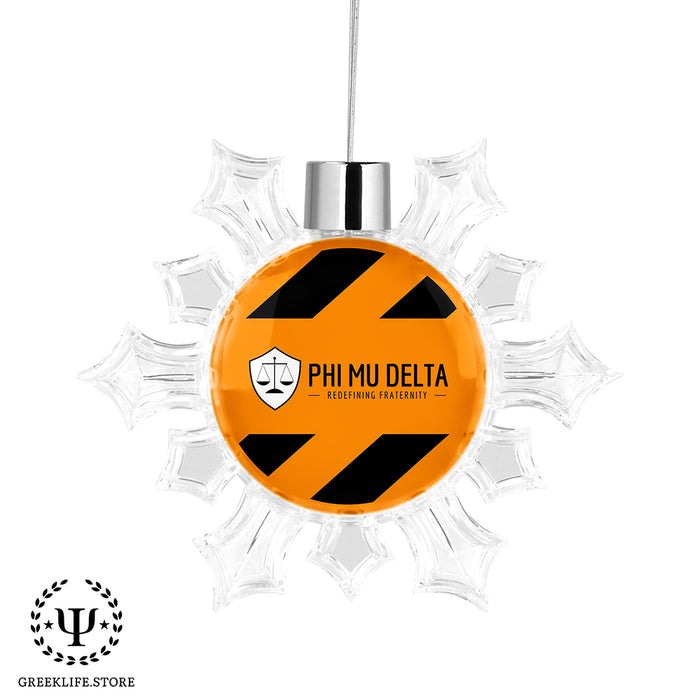 Phi Mu Delta Christmas Ornament - Snowflake