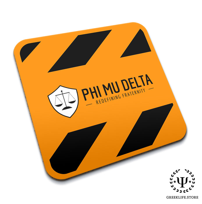 Phi Mu Delta Beverage Coasters Square (Set of 4)