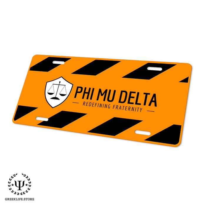 Phi Mu Delta Decorative License Plate