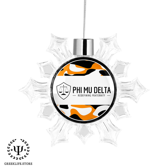 Phi Mu Delta Christmas Ornament - Snowflake