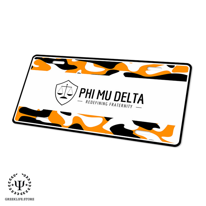 Phi Mu Delta Decorative License Plate