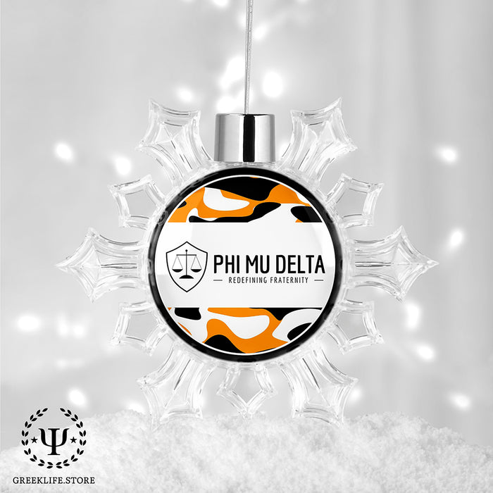 Phi Mu Delta Christmas Ornament - Snowflake