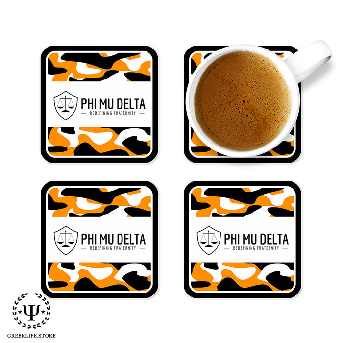 Phi Mu Delta Beverage Coasters Square (Set of 4)