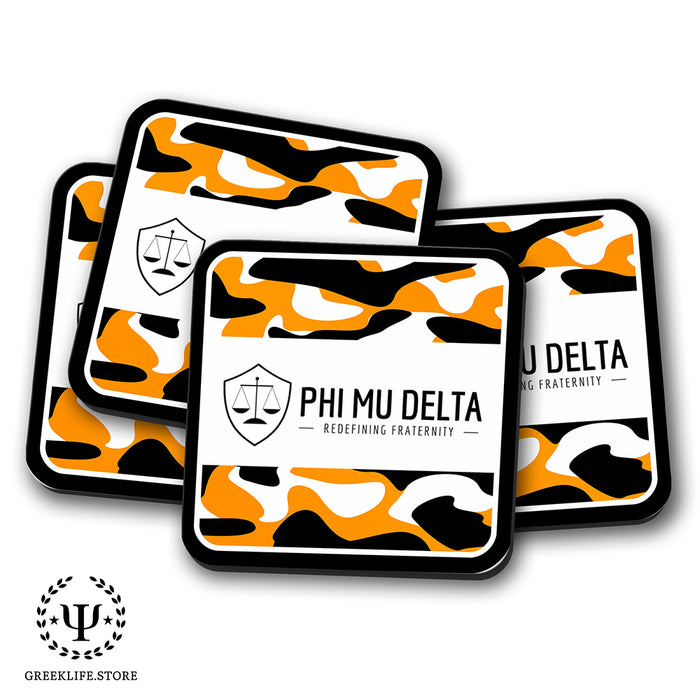 Phi Mu Delta Beverage Coasters Square (Set of 4)