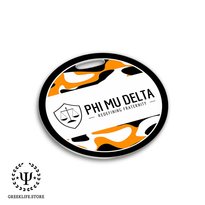 Phi Mu Delta Luggage Bag Tag (round)