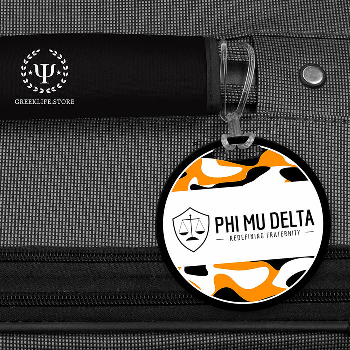 Phi Mu Delta Luggage Bag Tag (round)