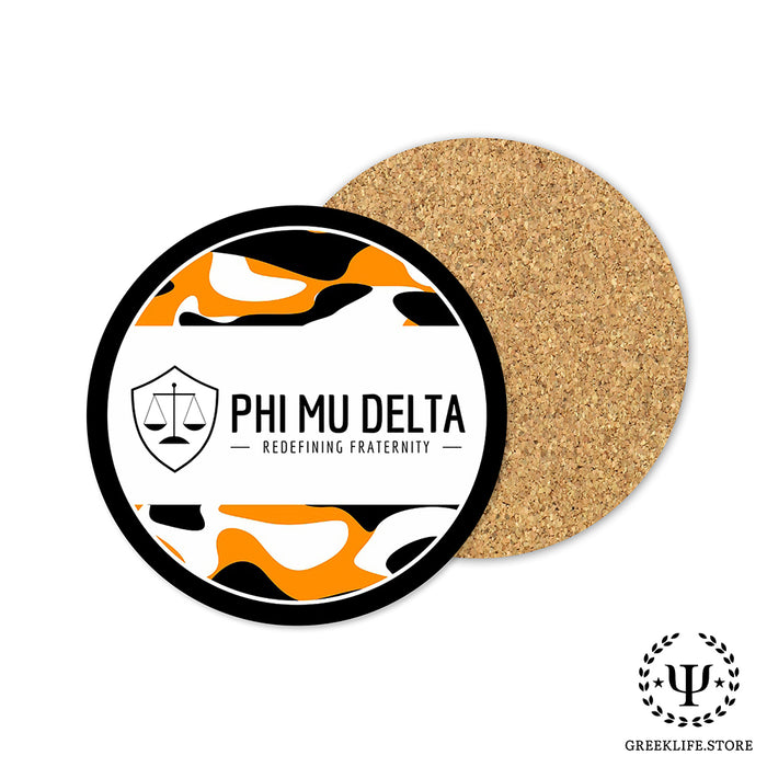 Phi Mu Delta Beverage coaster round (Set of 4)