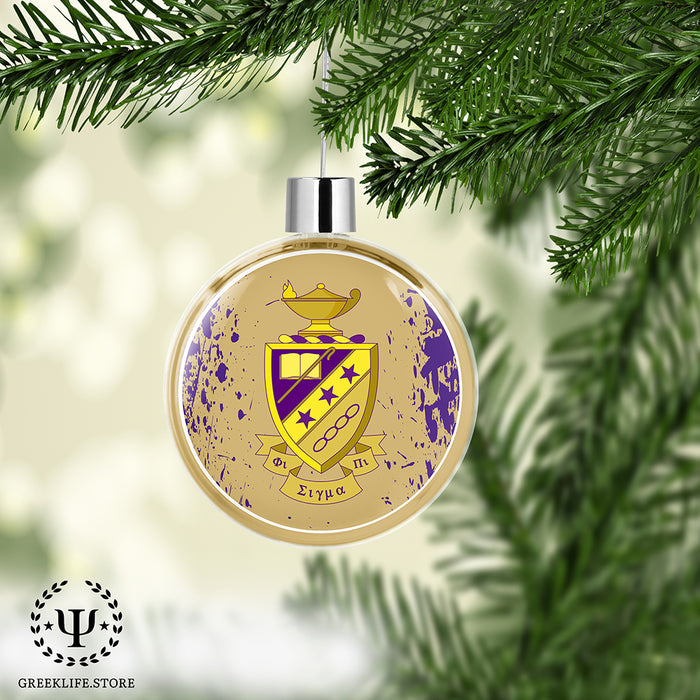 Phi Sigma Pi Christmas Ornament Flat Round