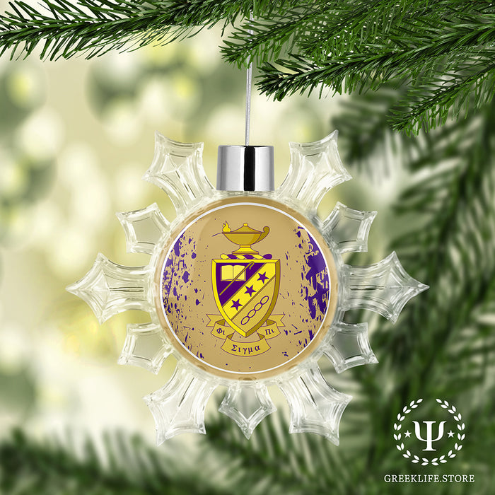 Phi Sigma Pi Christmas Ornament - Snowflake