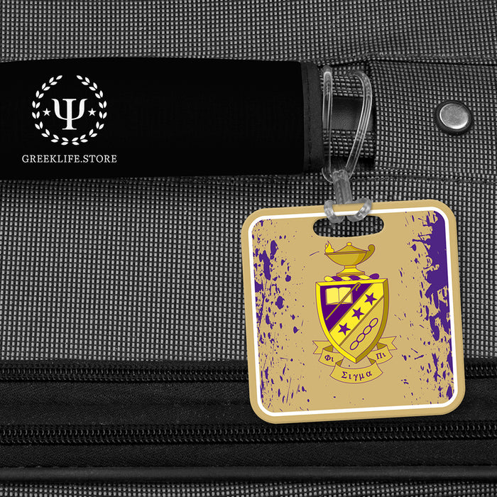 Phi Sigma Pi Luggage Bag Tag (square)