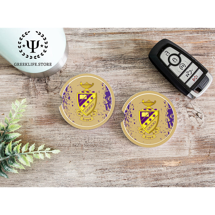 Phi Sigma Pi Car Cup Holder Coaster (Set of 2)