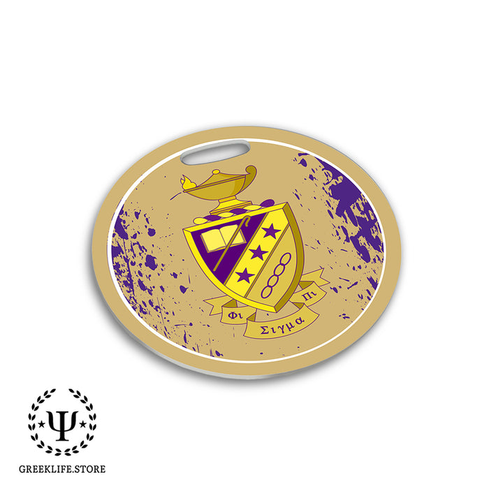 Phi Sigma Pi Luggage Bag Tag (round)