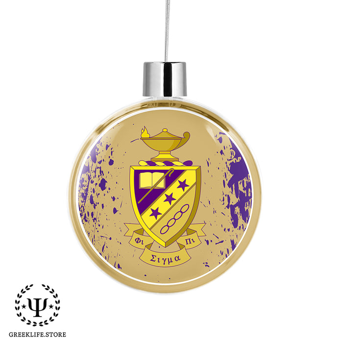 Phi Sigma Pi Christmas Ornament Flat Round