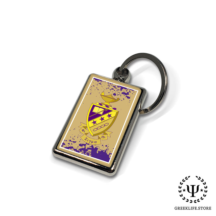 Phi Sigma Pi Keychain Rectangular