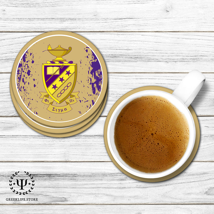 Phi Sigma Pi Beverage coaster round (Set of 4)