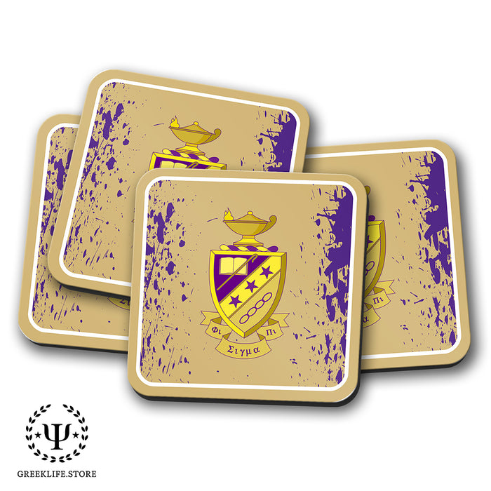 Phi Sigma Pi Beverage Coasters Square (Set of 4)