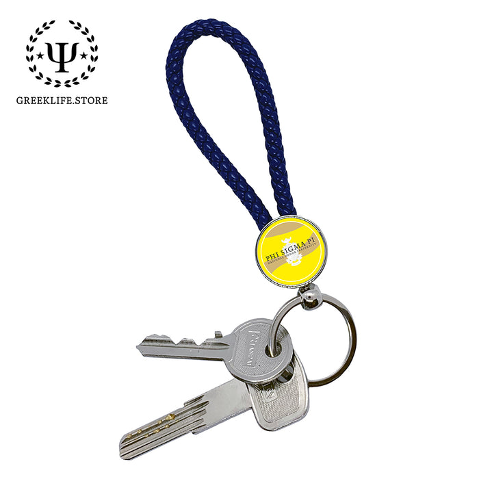 Phi Sigma Pi Key chain round