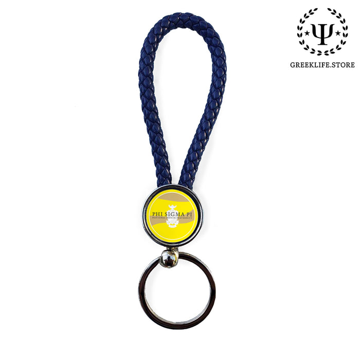 Phi Sigma Pi Key chain round