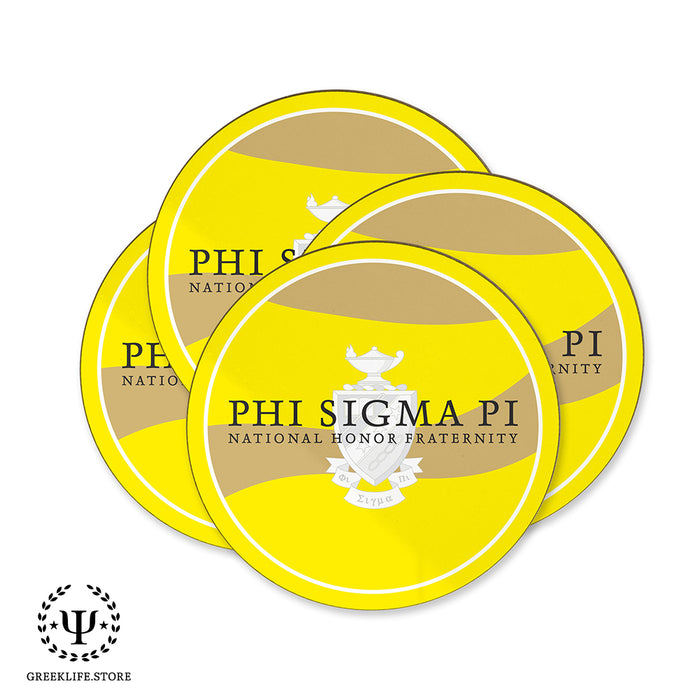 Phi Sigma Pi Beverage coaster round (Set of 4)