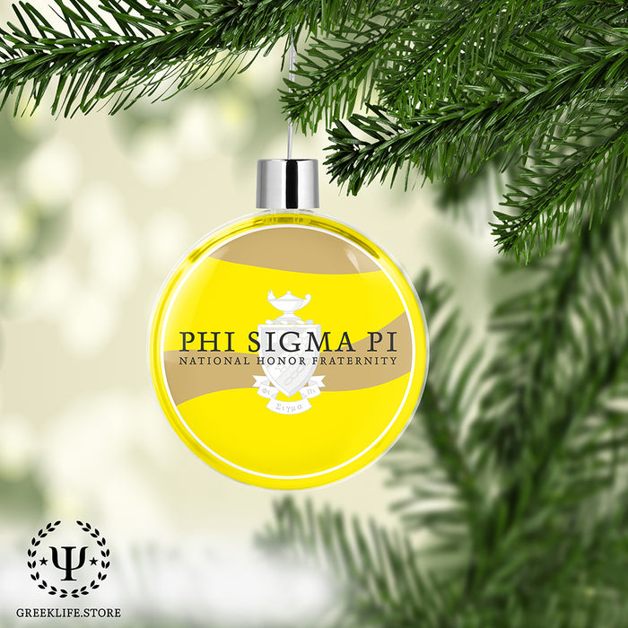 Phi Sigma Pi Christmas Ornament Flat Round