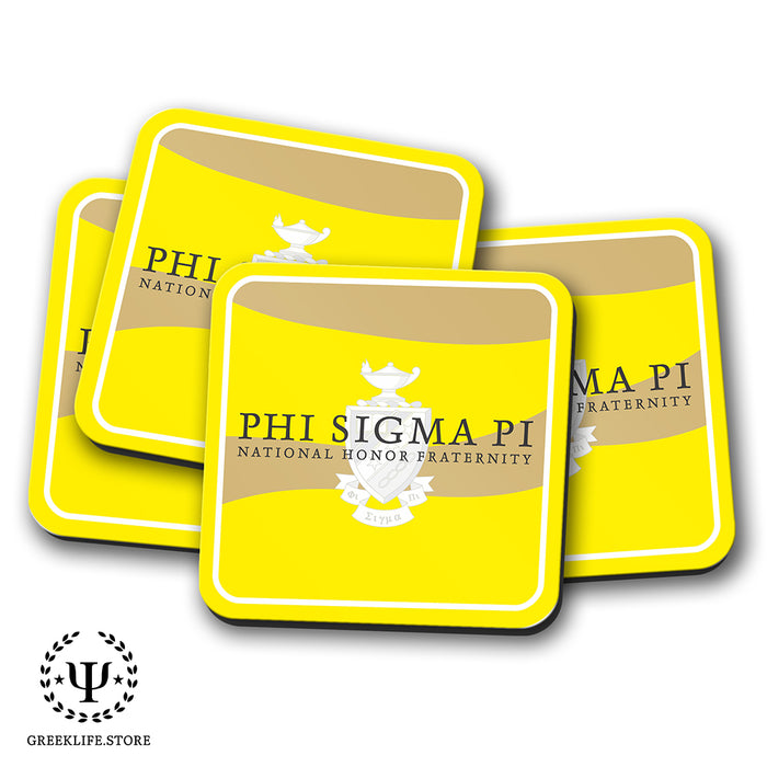 Phi Sigma Pi Beverage Coasters Square (Set of 4)