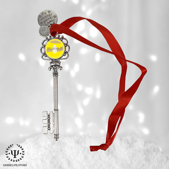 Phi Sigma Pi Christmas Ornament Santa Magic Key