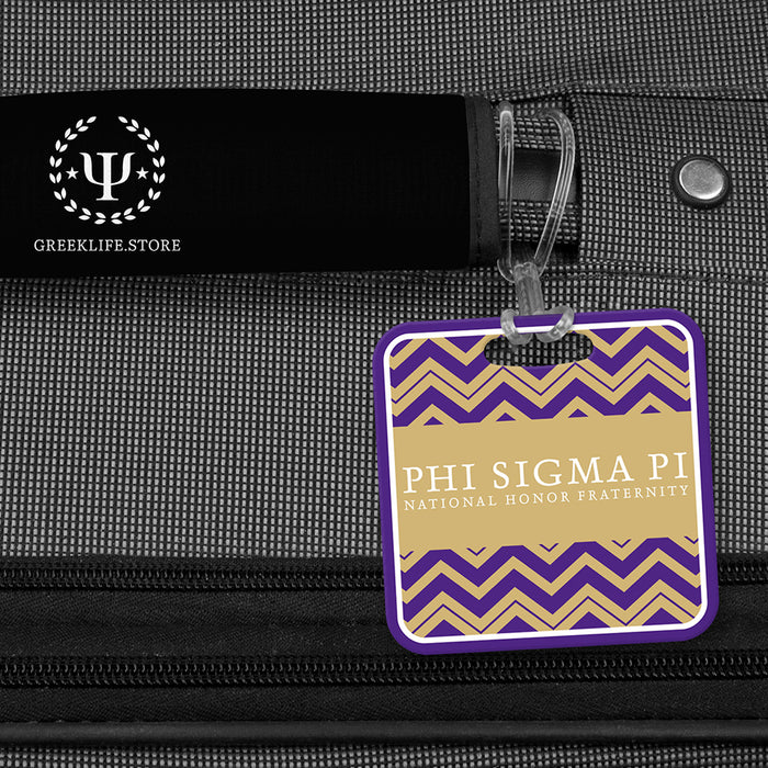 Phi Sigma Pi Luggage Bag Tag (square)