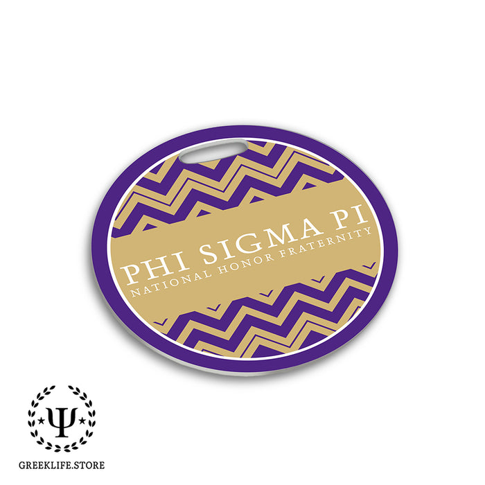 Phi Sigma Pi Luggage Bag Tag (round)