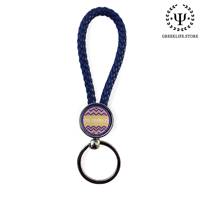 Phi Sigma Pi Key chain round