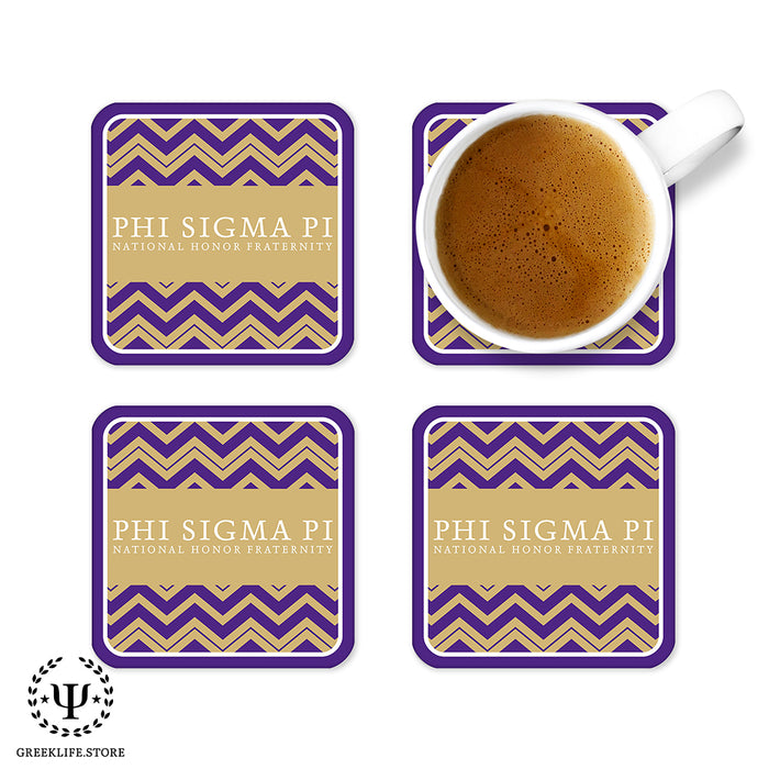 Phi Sigma Pi Beverage Coasters Square (Set of 4)