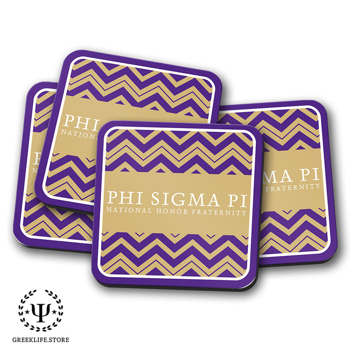 Phi Sigma Pi Beverage Coasters Square (Set of 4)