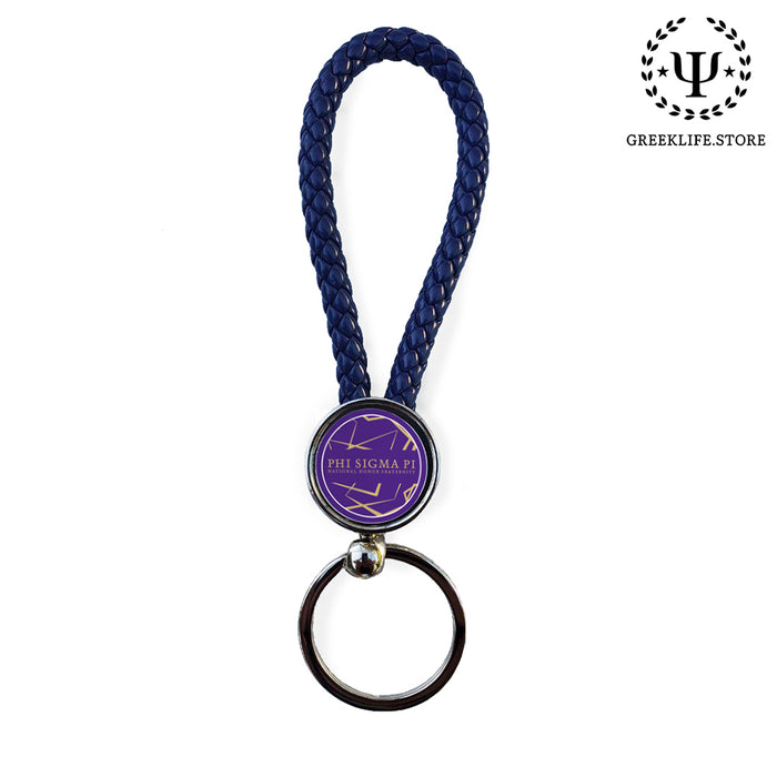 Phi Sigma Pi Key chain round