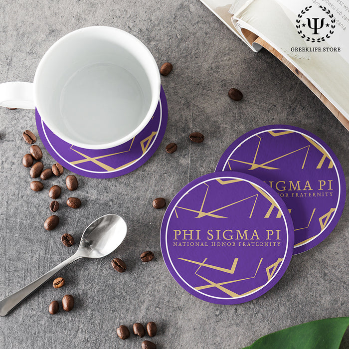 Phi Sigma Pi Beverage coaster round (Set of 4)