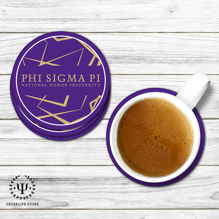 Phi Sigma Pi Beverage coaster round (Set of 4)