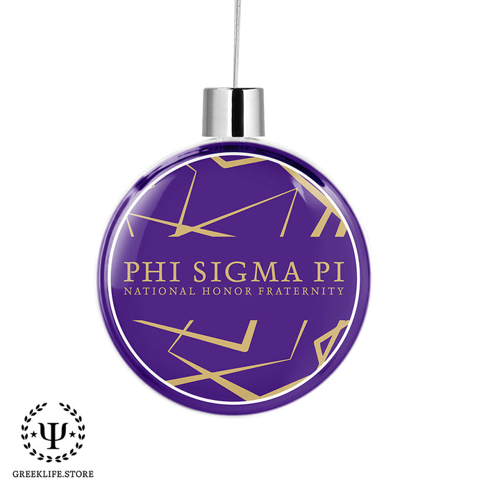 Phi Sigma Pi Christmas Ornament Flat Round