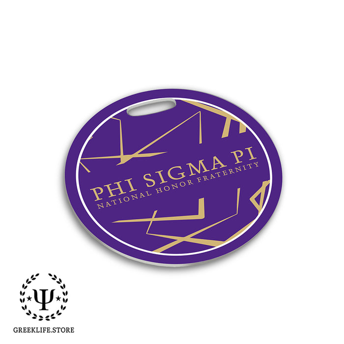 Phi Sigma Pi Luggage Bag Tag (round)