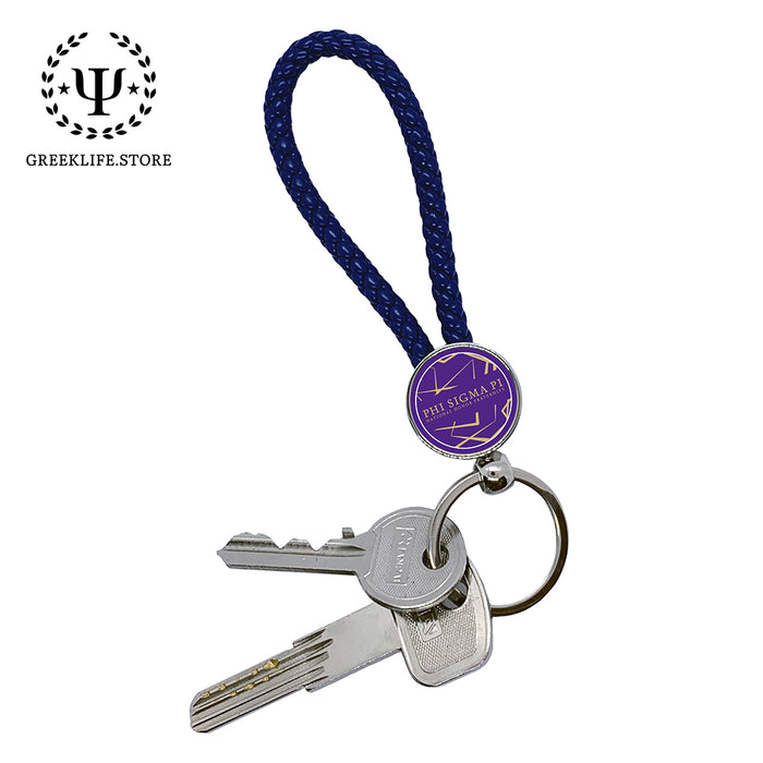 Phi Sigma Pi Key chain round