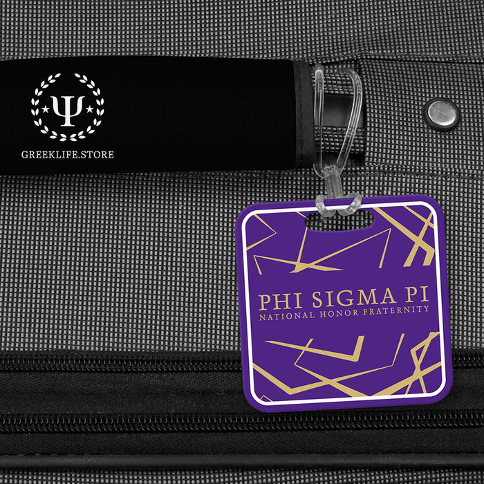 Phi Sigma Pi Luggage Bag Tag (square)