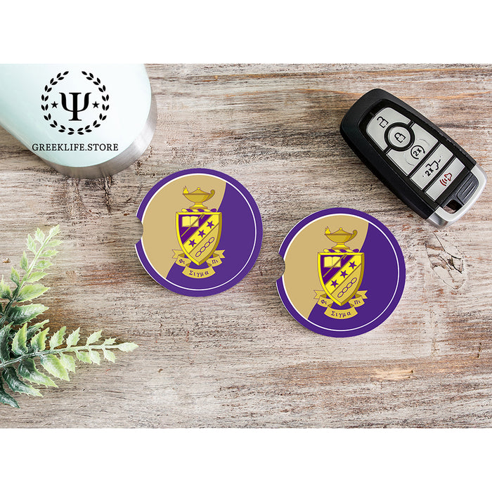 Phi Sigma Pi Car Cup Holder Coaster (Set of 2)